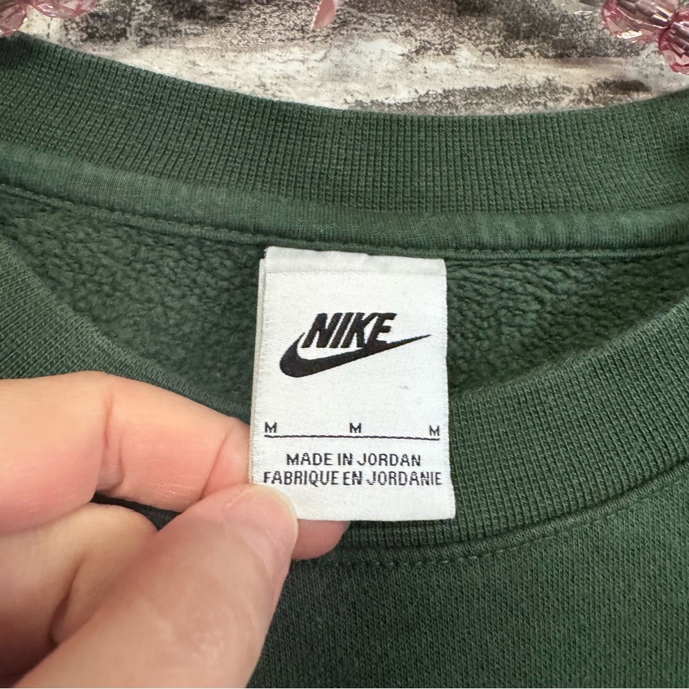 Nike Sportswear Club Fleece Crew sweater dark green unisex - Picture 3 of 9